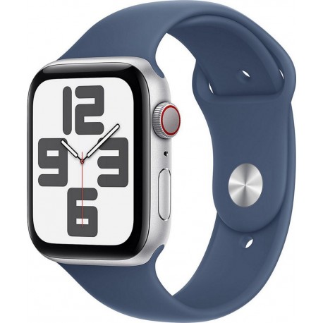 Apple Montre connectée WATCH SE 40mm Argent/Denim S/M Cellular