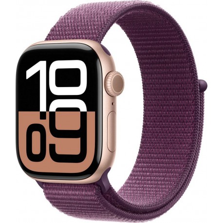 Apple Montre connectée WATCH Serie 10 42mm Alu/Or Rose Loop Cellular
