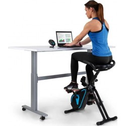 CAPITAL SPORTS Vélo d'appartement Azura Desk - Noir