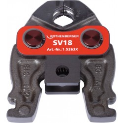 Rothenberger Mâchoire de pressage Compact M 18 mm Système V/SV métal/NE-métal