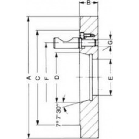 RÖHM Bride papillon KKC4 KP AD200 ACIER