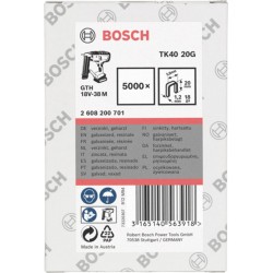 Bosch pince arrière étroite TK40 20G 5,8 mm 1,2 mm 1,2 mm 20 mm galvanisé