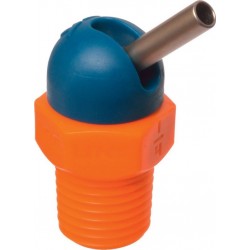 Loc-Line Buse haute pression CD pour tuyau de liquide de refroidissement 1/8 70bar, diamètre 1,6x0mm bleu-orange