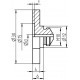 Gesipa PA17/36 (avec renfoncement) Embout pour plaque A2