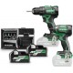 Hikoki Kit HiKOKI perceuse-visseuse sans fil + visseuse à choc KC18DE-2 + 2x batterie BSL36A18