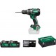 Hikoki Perceuse-visseuse sans fil HiKOKI DS18DC (5,0 Ah) (HSC II) + 2x batteries BSL1850MA