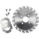 Lamello Lame de scie pour fraiseuse à rainurer, HW, D100x2,4xI22 mm, Z20, NL 4, avec entretoises