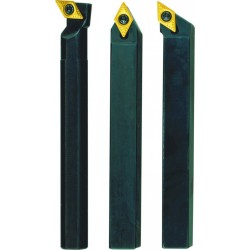 Proxxon Jeu de porte-outils en acier 10x10x90 avec plaquettes en carbure de tungstène