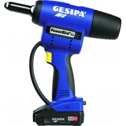 Gesipa Appareil de pose de rivets aveugles sur batterie PowerBird Pro Gold Edition en carton