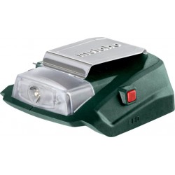Metabo Adaptateur électrique sans fil PA 14.4-18 LED-USB metabo, avec raccord 12 V et éclairage LED, carton