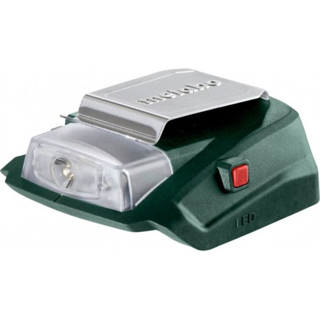 Metabo Adaptateur électrique sans fil PA 14.4-18 LED-USB metabo, avec raccord 12 V et éclairage LED, carton