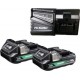 Hikoki Pack de batteries HiKOKI 18V 2,0 Ah BSL1820M + chargeur UC18YSL