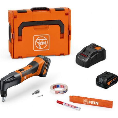FEIN Grignoteuse sans fil jusqu'à 1,3 mm ABLK 18 1.3 CSE AS Set 2x 5 Ah