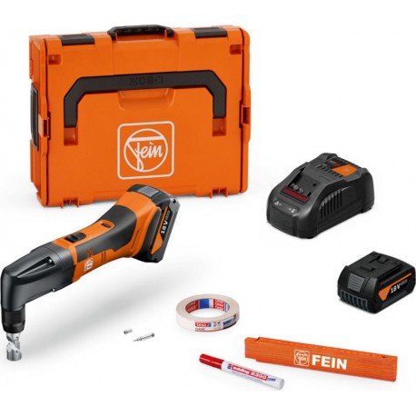 FEIN Grignoteuse sans fil jusqu'à 1,6 mm ABLK 18 1.6 E AS Set 2x 5 Ah