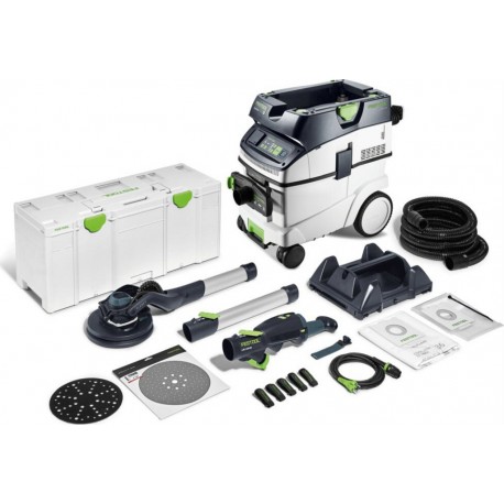 Festool Set ponceuse à long col et aspirateur PLANEX LHS 2 225 EQI/CTM 36-Set