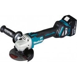 Makita Meuleuse d'angle sans fil DGA511RTJ, 18 V / 5 Ah, 2 batteries + chargeur en MAKPAC