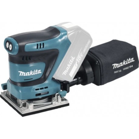 Makita Ponceuse vibrante sans fil DBO484Z, 18V, 112x102 mm, 14 000 tr/min
