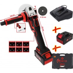Ks Tools Jeu de meuleuses d’angle eMONSTER sans fil et sans balais KS Tools 4&nbsp;pcs