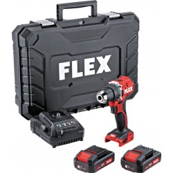FLEX Perceuse-visseuse sans fil compacte 2 vitesses 18,0 V DD 2G 18.0-EC LD/2.5 Set