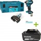 Makita DTD173ZJX1 Visseuse à chocs sans fil LXT 18 V, sans batteries ni chargeur, en boîte M avec jeu d'embouts