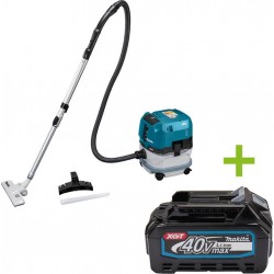 Makita VC001GLZ Aspirateur eau et poussière sans fil 40V Max sans batteries ni chargeur