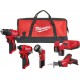 Milwaukee 4933499693 M12 BLPP4A Powerpack 4 machines 2x 2.0Ah et chargeur dans un sac Contractor