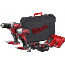Milwaukee 4933447126 M18 Powerpack Perceuse et visseuse BPP2D-402C