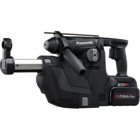 Panasonic EY7881PC2V Perceuse à percussion Accu 28.8V 3.4 Ah Li-Ion + Extraction de poussière intégrée