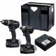Panasonic EYC231LJ2G Combo Set Perceuse sans fil EY74A3 et Clé à chocs EY76A1 18 Volts 5.0 Ah Li-ion dans Systainer