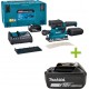 Makita DBO381RTJU Ponceuse orbitale Accu avec émetteur AWS 18V 5.0Ah Li-Ion