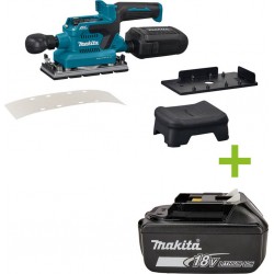 Makita DBO381ZU Ponceuse orbitale Accu avec émetteur AWS 18V hors batteries et chargeur