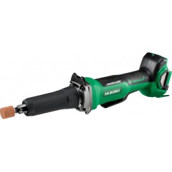Hikoki GP18DBW5Z Meuleuse droite sans fil avec interrupteur marche/arrêt 18 volts hors batteries et chargeur en coffret