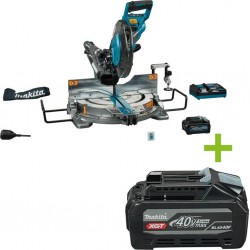Makita LS004GM102 Tronçonneuse Accu 260mm avec émetteur AWS 40V Max 4.0Ah Li-Ion