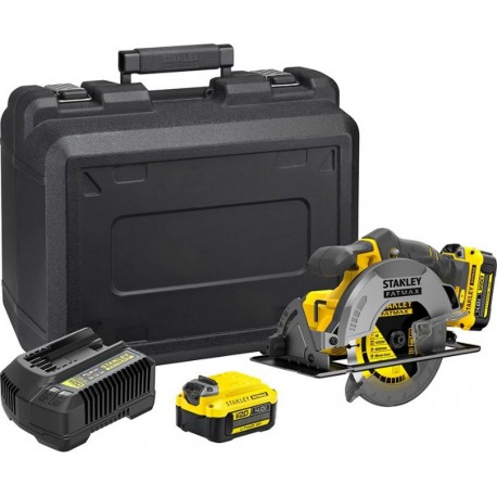 Stanley SFMCS500M2K Scie circulaire FATMAX V20 Accu 165mm 18 Volt 4.0Ah Li-Ion
