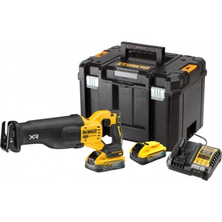 DeWalt DCS386H2T-QW Scie à guichet XR FlexVolt Advantage 18V 5.0Ah Powerstack en TSTAK