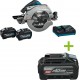 Makita HS011GT201 Scie circulaire Accu 270 mm 40V 5.0Ah Li-Ion