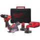 Milwaukee 4933480592 M12 FPP2G2-402X Powerpack M12 FPD2 Perceuse à percussion + Meuleuse M12 FCOT 12V 4.0Ah en boîte HD