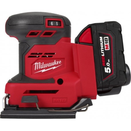 Milwaukee 4933479967 M18BQSS-502B ponceuse orbitale 18V 5.0Ah Li-Ion
