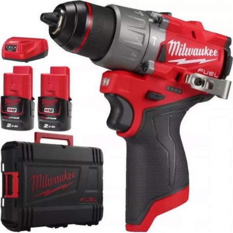 Milwaukee 4933479868 M12 FPD2-202X Perceuse à percussion compacte Accu 12V 2.0Ah Li-Ion en boîte HD