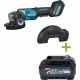 Makita GA044GZ Meuleuse d'angle 40V max 125mm X-Lock avec interrupteur de sécurité excl. batteries et chargeur