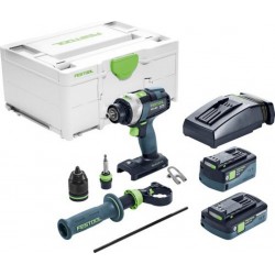 Festool 577651 Perceuse à percussion sans fil TPC 18/4 5.0/4.0 I-Plus QUADRIVE