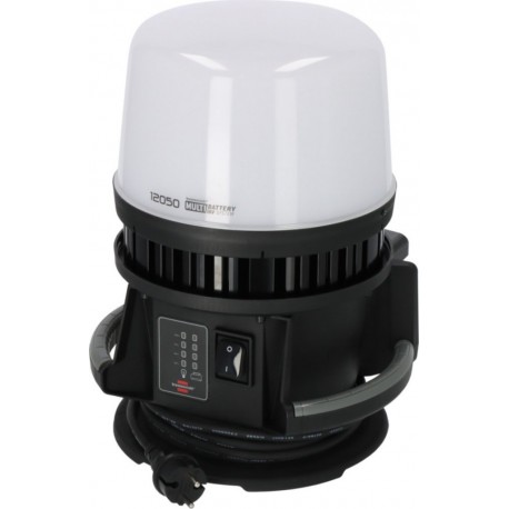 Brennenstuhl 1173700003 Lampe de chantier hybride Multi Batterie LED 360° 12050 MH compatible avec les batteries 18 V