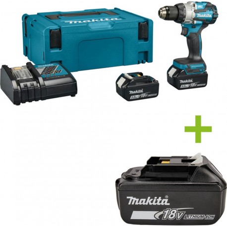 Makita DHP489RTJ Perceuse à percussion 18V 5.0Ah Li-Ion en Mbox