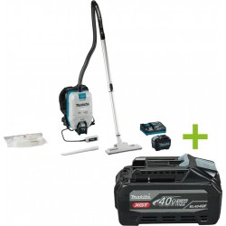 Makita VC008GL201 Aspirateur dorsal pour le nettoyage 40V Max 8.0Ah Li-Ion