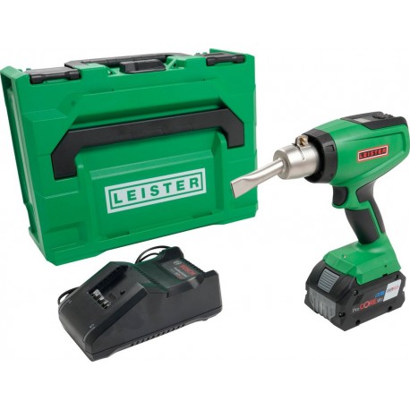 Leister 179.255 NEXHEAT 300 A-LP souffleur d'air chaud sans fil 18V 600W avec 8.0 Ah et chargeur en mallette