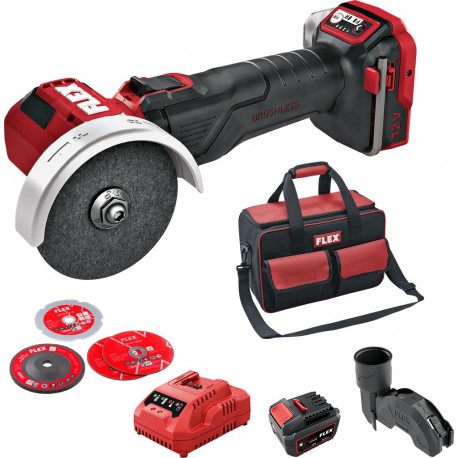 Flex-tools 535121 LBE 76 12-EC SET Accu-mini-hook grinder 12 V 5.0Ah in bag