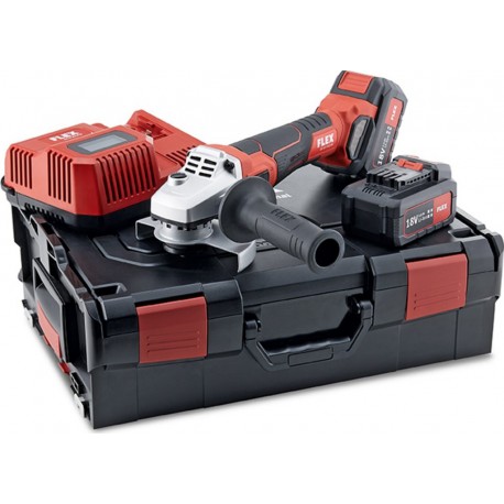 Flex-tools 499331 LB 125 18.0-EC/5.0 Set meuleuse d'angle sans fil 125mm avec frein 18V 5.0Ah en L-Boxx