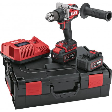Flex-tools 531274 DD 2G 18.0 EC HD/5.0 SET perceuse sans fil 18V 5.0Ah Li-Ion en L-Boxx