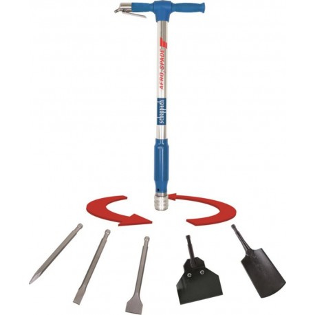Scheppach 5909601900 Outil pneumatique 5 en 1 AERO 2 SPADE