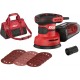 SKIL SR1E7471DA Ponceuse excentrique 125mm 300W en sac + 15x papier de verre